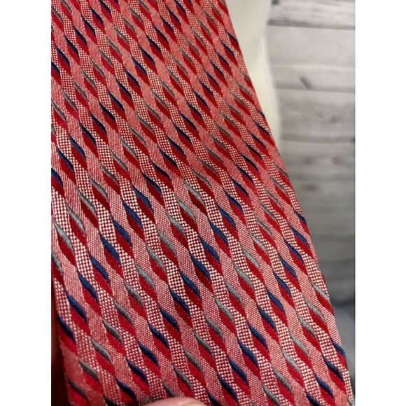 Men's Zino David Tie Red Blue One Size - Picture 1 of 3
